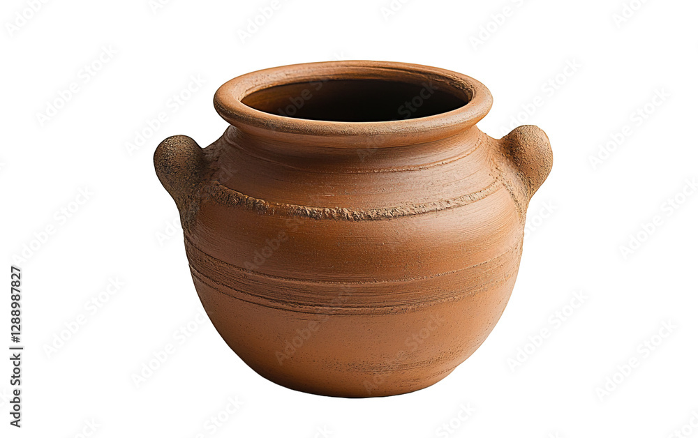 Brown clay pot on transparent or white background,png Brown clay pot on transparent or white background,png