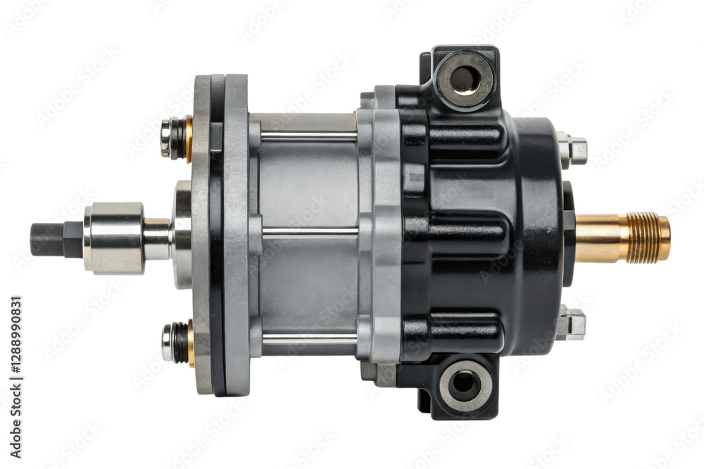 Industrial hydraulic pump isolated with transparent background Industrial hydraulic pump isolated with transparent background