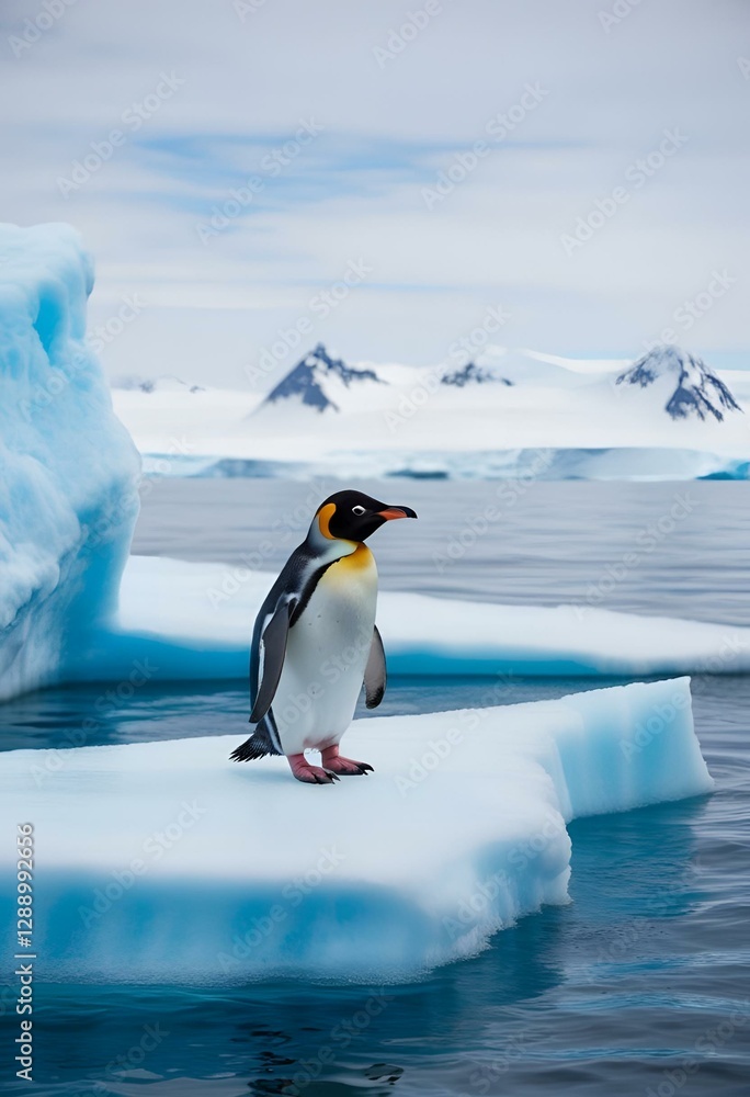 Fototapeta premium penguin in antarctica