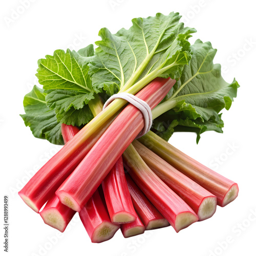 Fresh Rhubarb: Recipes, Benefits & How to Grow isolated on transparent background