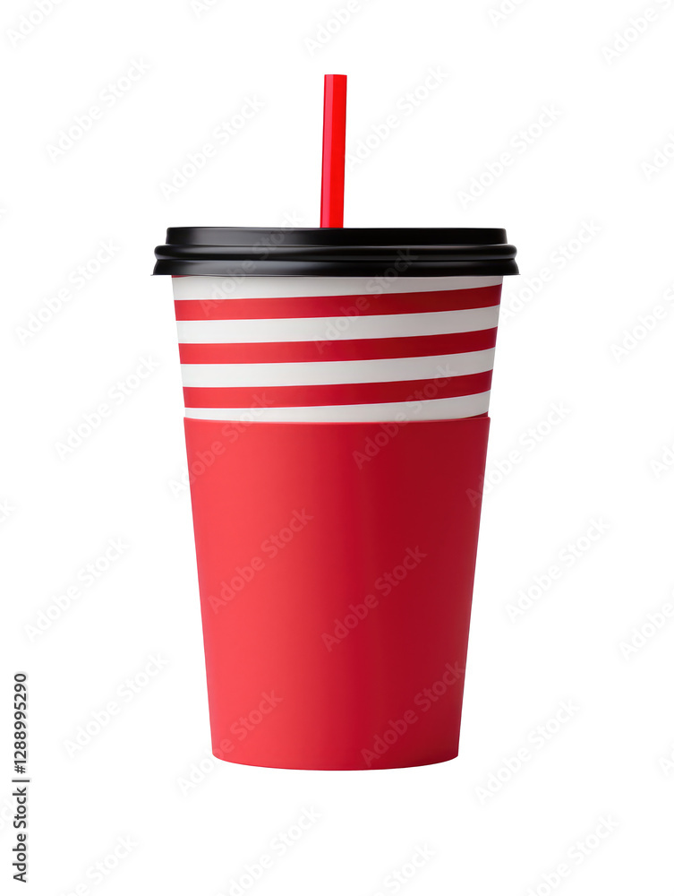 red paper cup on transparent background red paper cup on transparent background