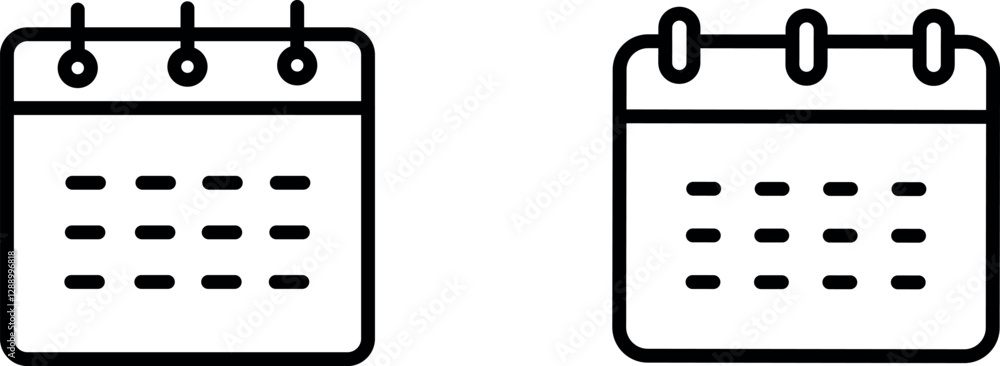 Calendar Page Icon – Symbol Representing Date Organization, Event Scheduling, and Time Management Calendar Page Icon – Symbol Representing Date Organization, Event Scheduling, and Time Management