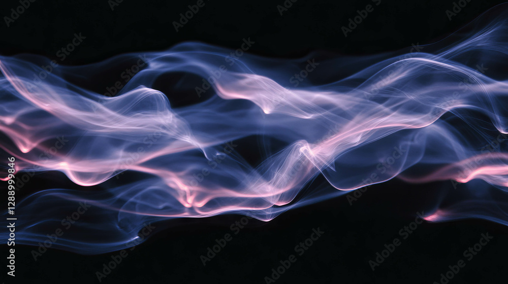 Fototapeta premium Mesmerizing glowing embers with wisps of dark smoke for atmospheric design projects