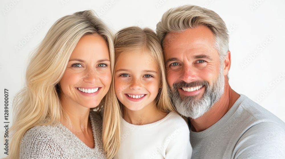 Smiling family portrait, capturing a joyful moment of togetherness and happiness Smiling family portrait, capturing a joyful moment of togetherness and happiness