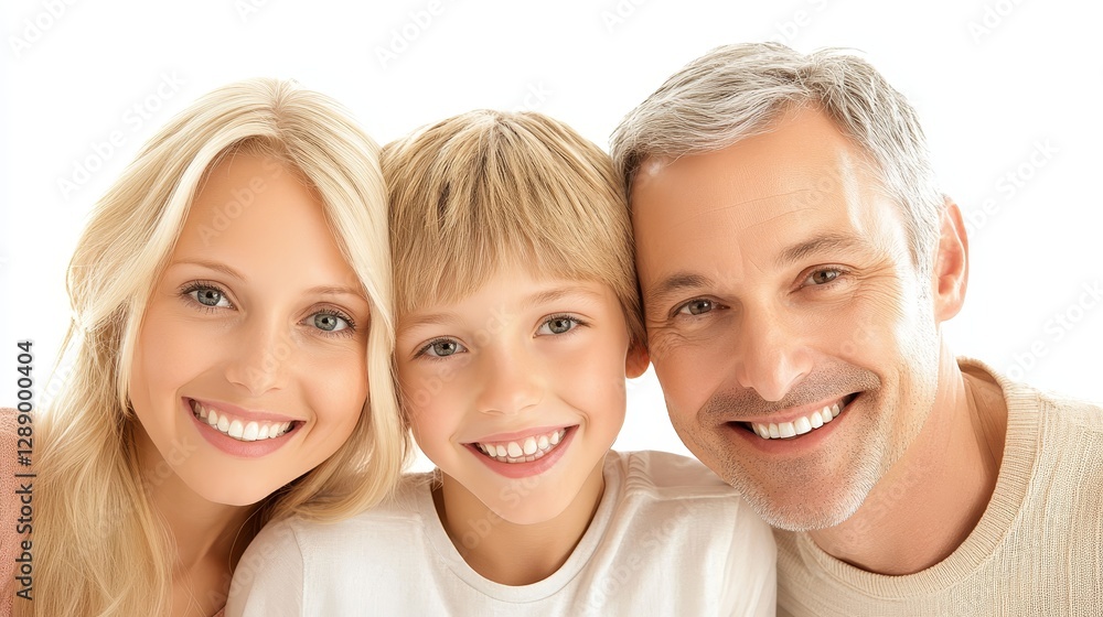 Radiant smiles, a heartwarming family portrait capturing precious moment of joy and love Radiant smiles, a heartwarming family portrait capturing precious moment of joy and love