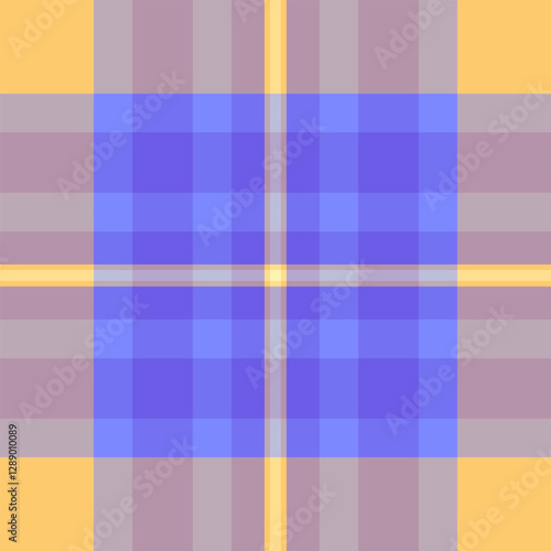 Refresh fabric texture seamless, handkerchief tartan vector plaid. Figure check textile background pattern in pastel and indigo colors.