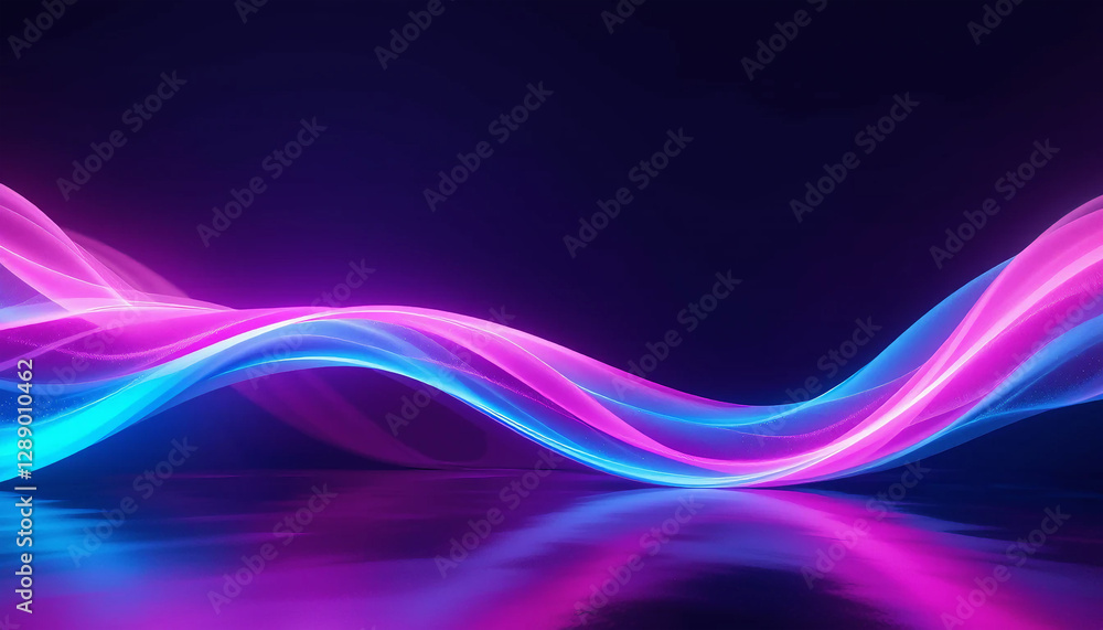 Obraz premium abstract purple background with waves