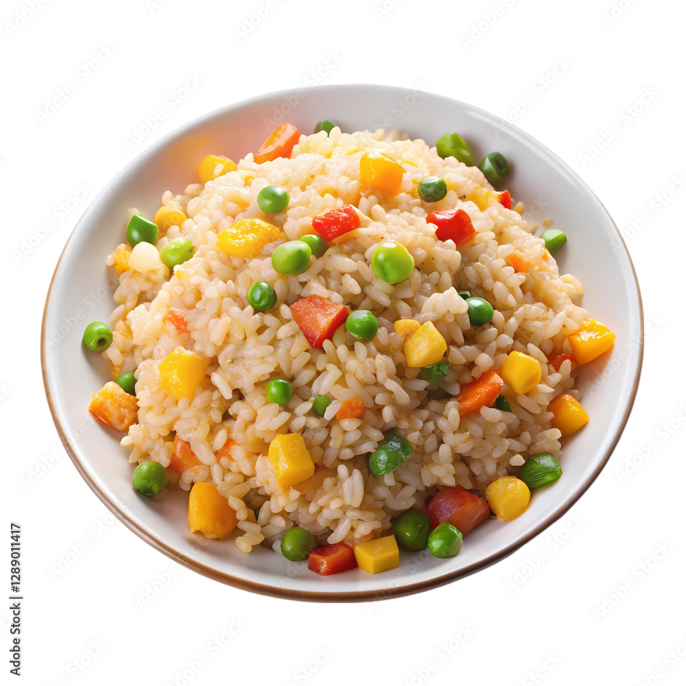Vegetable Fried Rice Recipe | Easy & Delicious isolated on transparent background Vegetable Fried Rice Recipe | Easy & Delicious isolated on transparent background