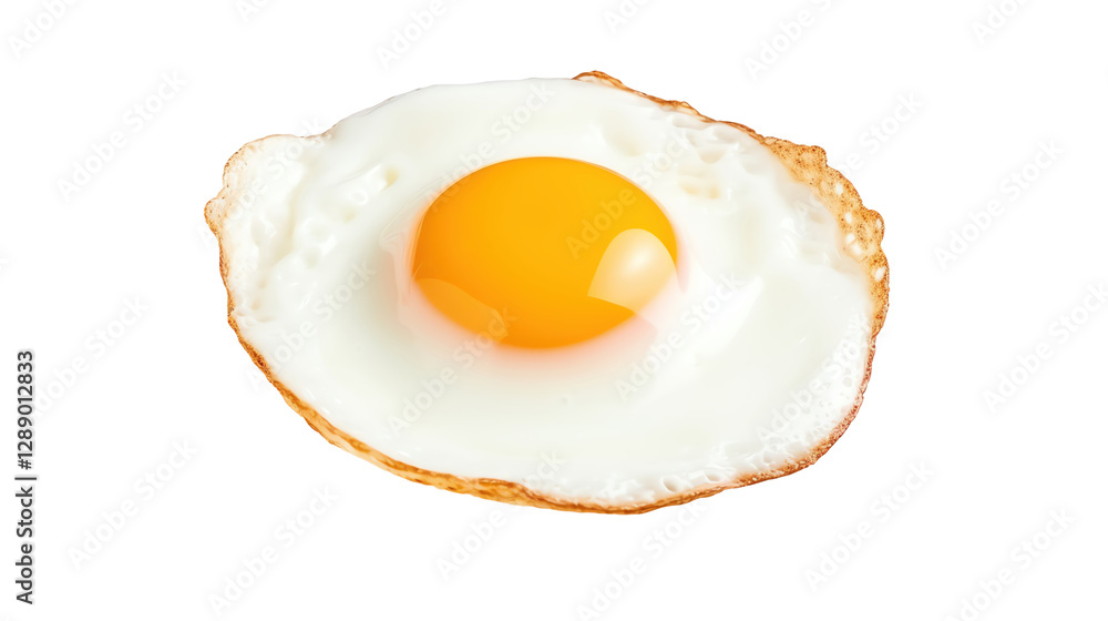 Isolated Perfect Fried Egg Isolated Perfect Fried Egg