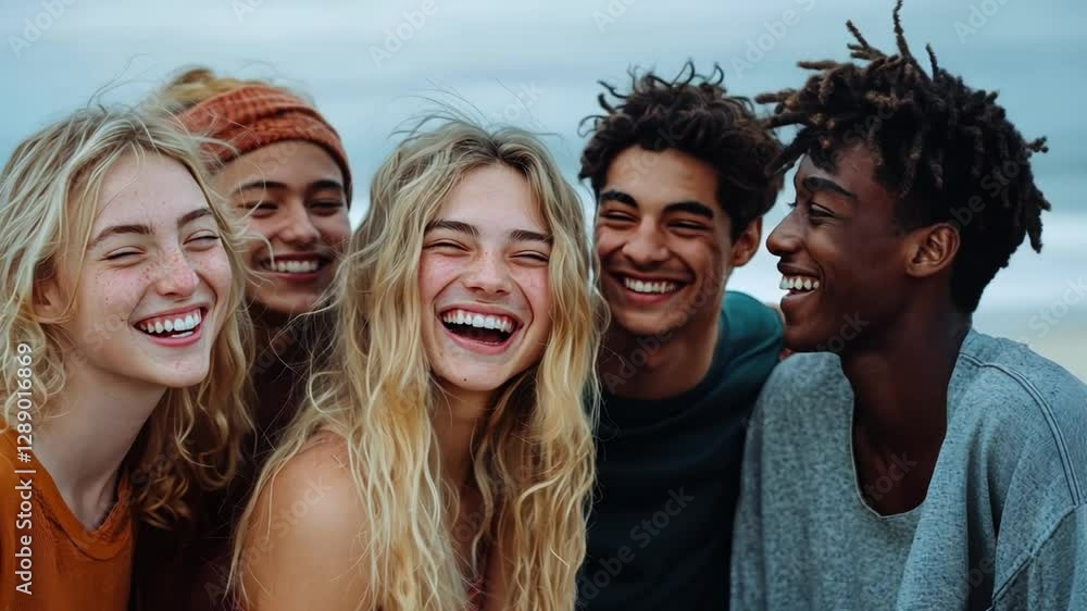 Radiant group of diverse friends celebrating a moment of pure, unadulterated happiness. The image radiates joy and unity. capturing a moment of shared laughter and connection. Radiant group of diverse friends celebrating a moment of pure, unadulterated happiness. The image radiates joy and unity. capturing a moment of shared laughter and connection.