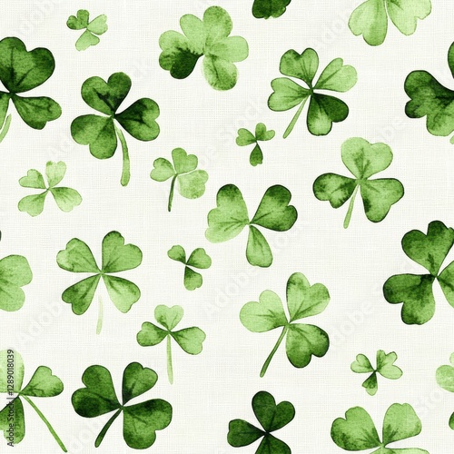 Repetitive background seamless pattern for St. Patrick’s Day.