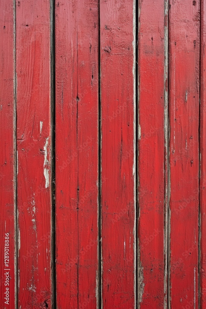 Fototapeta premium A close-up shot of a red wooden wall with intricate details and texture