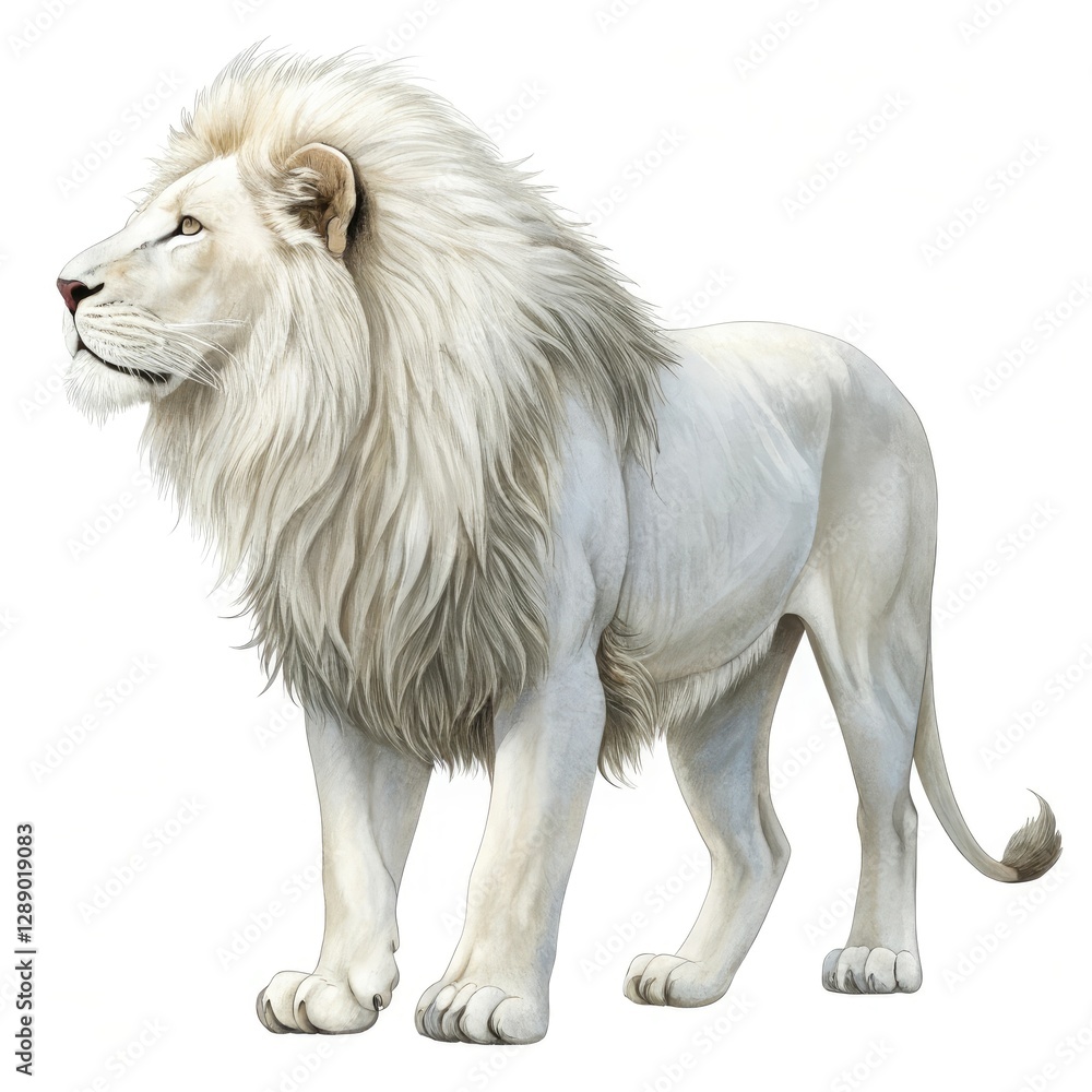 Obraz premium lion isolated on white