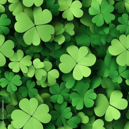 Repetitive background seamless pattern for St. Patrick’s Day.