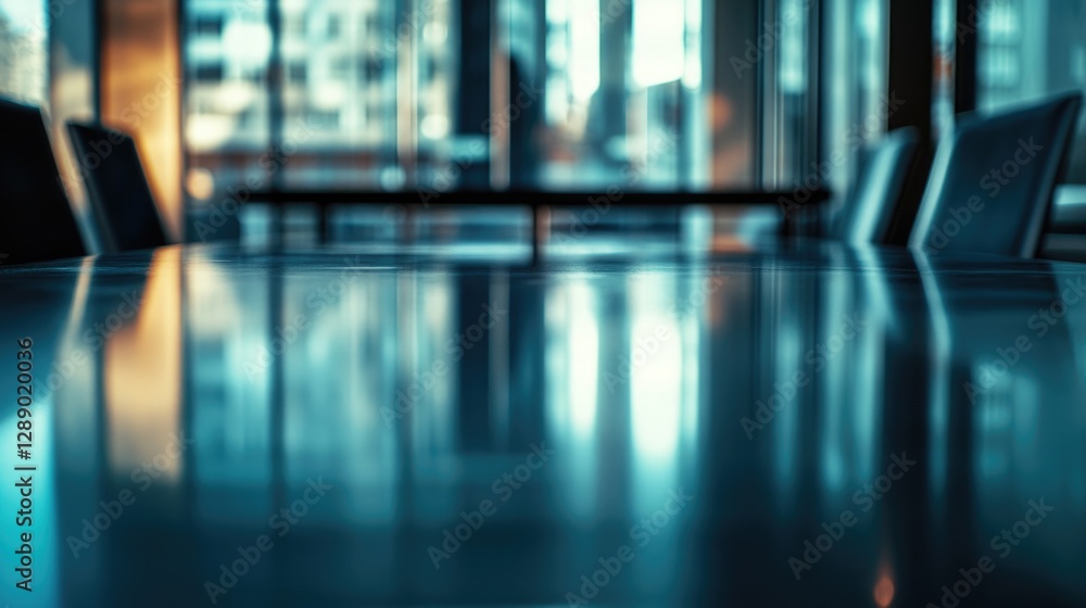 A table with chairs placed in front of a window, providing natural light A table with chairs placed in front of a window, providing natural light