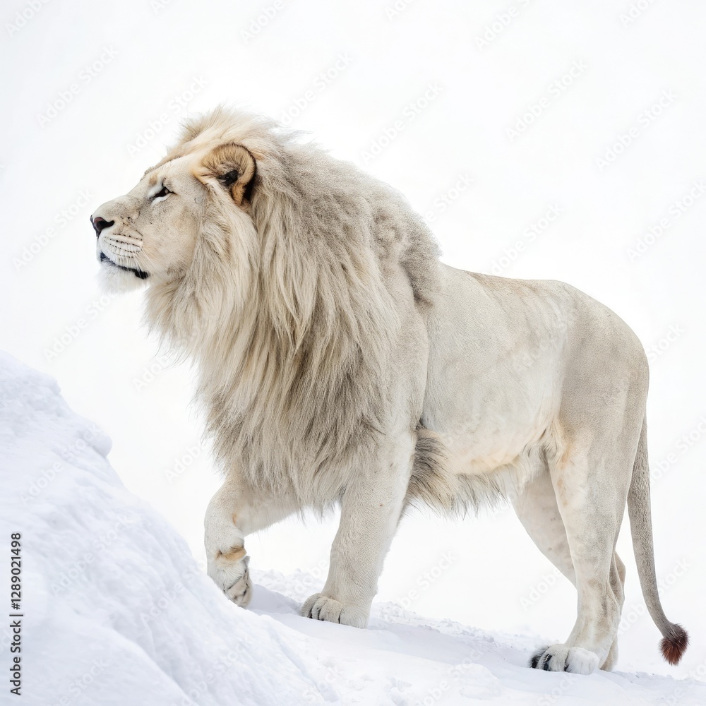 Obraz premium lion isolated on white