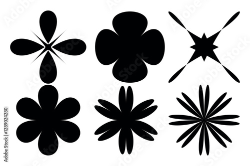 Shapes object elements. simply form collection llustration