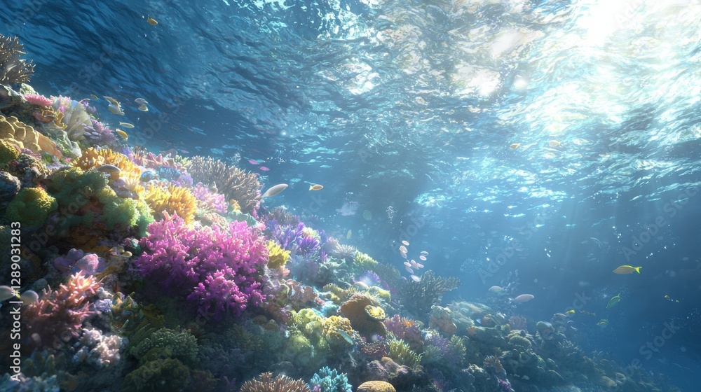 Exploring vibrant coral reefs underwater ocean nature tropical environment below surface perspective Exploring vibrant coral reefs underwater ocean nature tropical environment below surface perspective