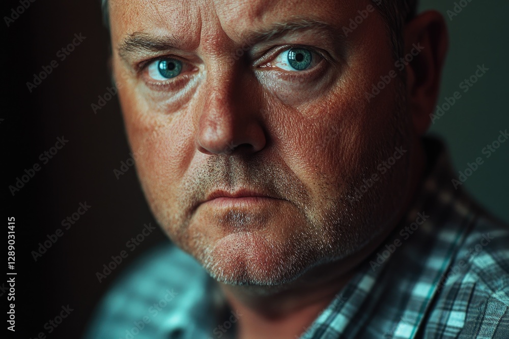 A close-up shot of a man's face with bright blue eyes, ideal for use in editorial or creative content where a person's facial features are the focus A close-up shot of a man's face with bright blue eyes, ideal for use in editorial or creative content where a person's facial features are the focus