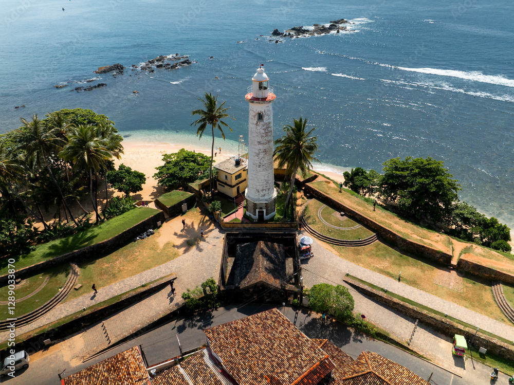 Aerial view of Galle Dutch Fort in Sri Lanka