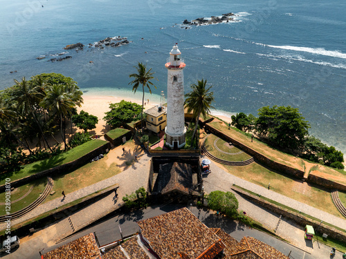 Obraz na płótnie Aerial view of Galle Dutch Fort in Sri Lanka w salonie