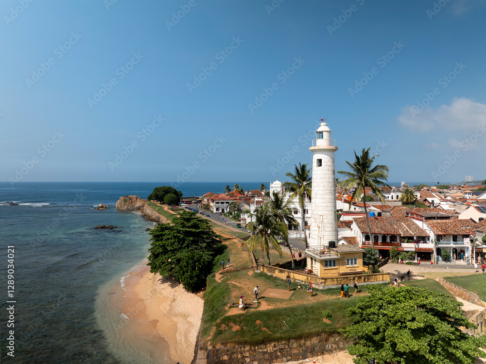 Aerial view of Galle Dutch Fort in Sri Lanka
