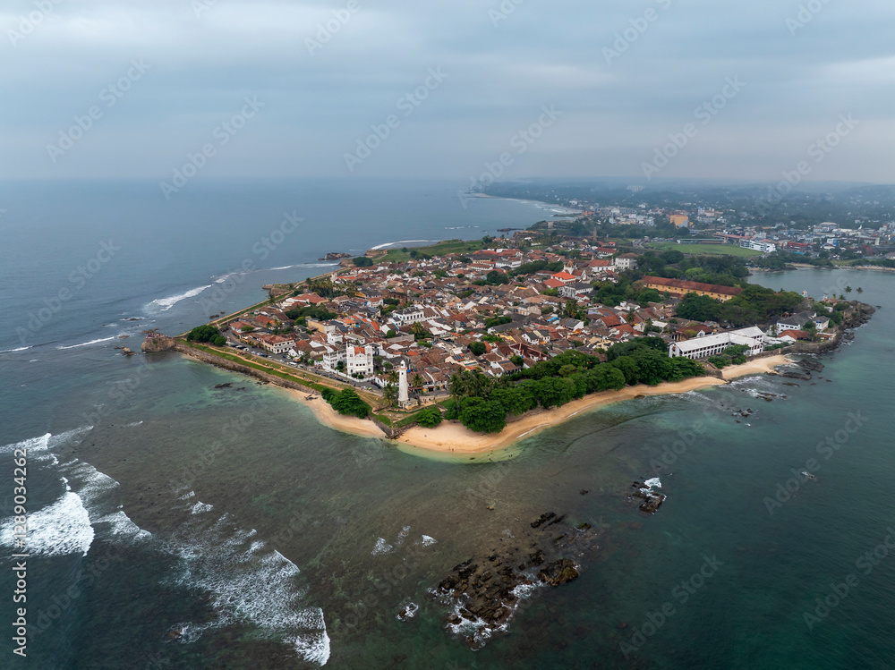 Aerial view of Galle Dutch Fort in Sri Lanka