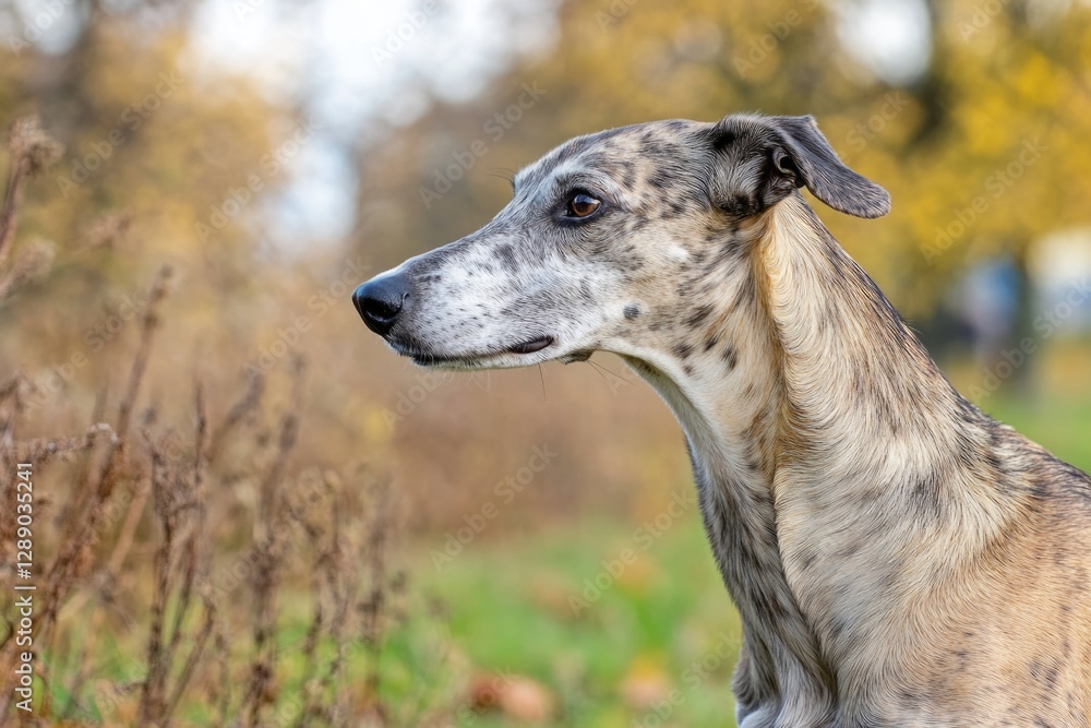 A dog stands in a lush field of tall grass, perfect for outdoor or nature-themed uses A dog stands in a lush field of tall grass, perfect for outdoor or nature-themed uses
