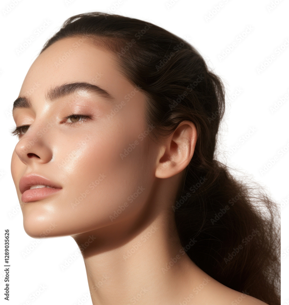Fototapeta premium Skin adult woman contemplation.