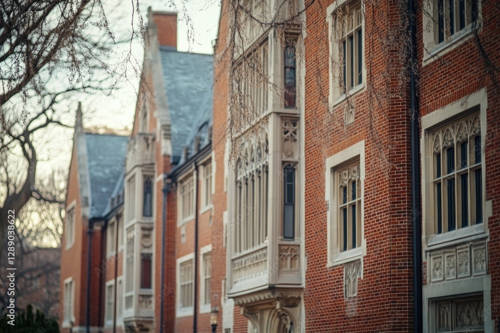 Fototapeta premium A classic style building with a clock tower, great for representing time or architecture