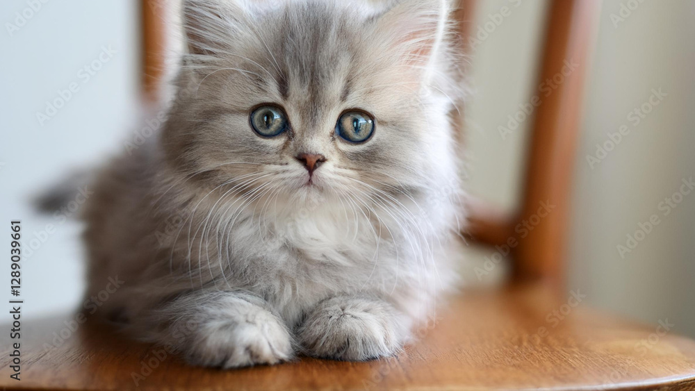 Fototapeta premium かわいい子猫、コピースペース