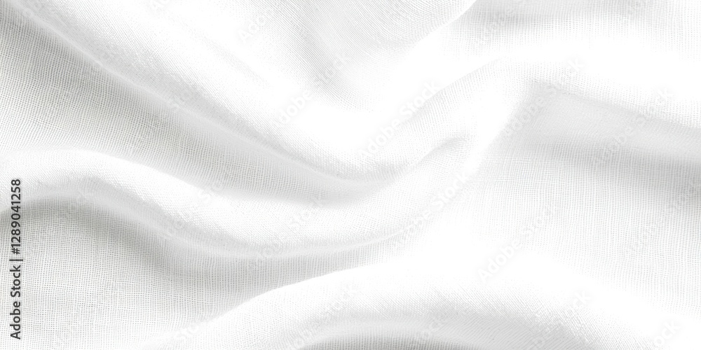 White fabric with a pattern on it White fabric with a pattern on it