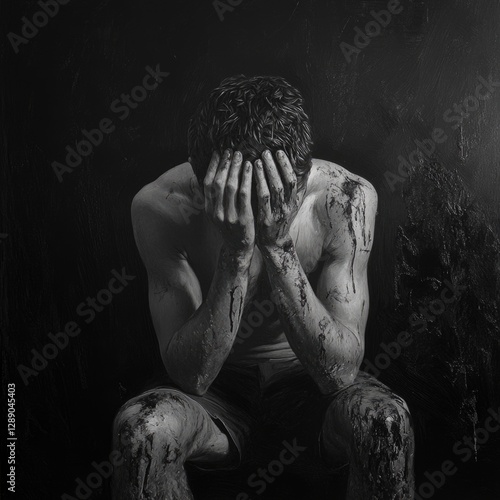 A person is seen with their hands over their face, conveying sadness or shock