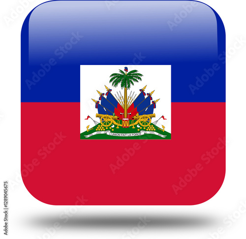 square 3d look flag of haiti Free Download square 3d look flag of haiti - GFXLoad