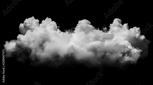 Dramatic thunderclouds against dark sky for weather and storm concepts