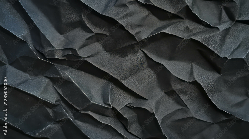 Black textured folded paper overlay for creative design backgrounds Black textured folded paper overlay for creative design backgrounds
