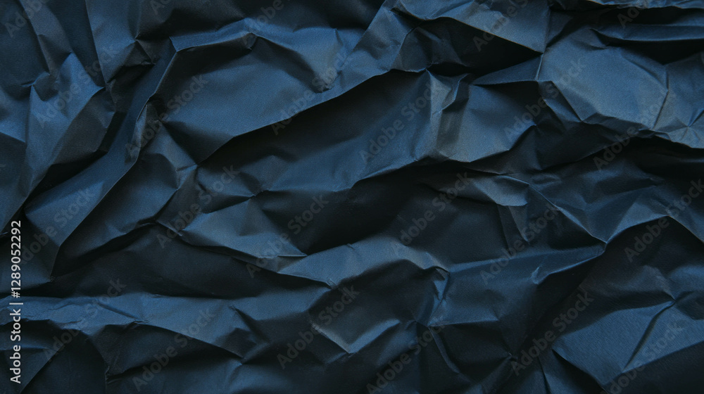 Black rumpled paper texture for creative design projects Black rumpled paper texture for creative design projects