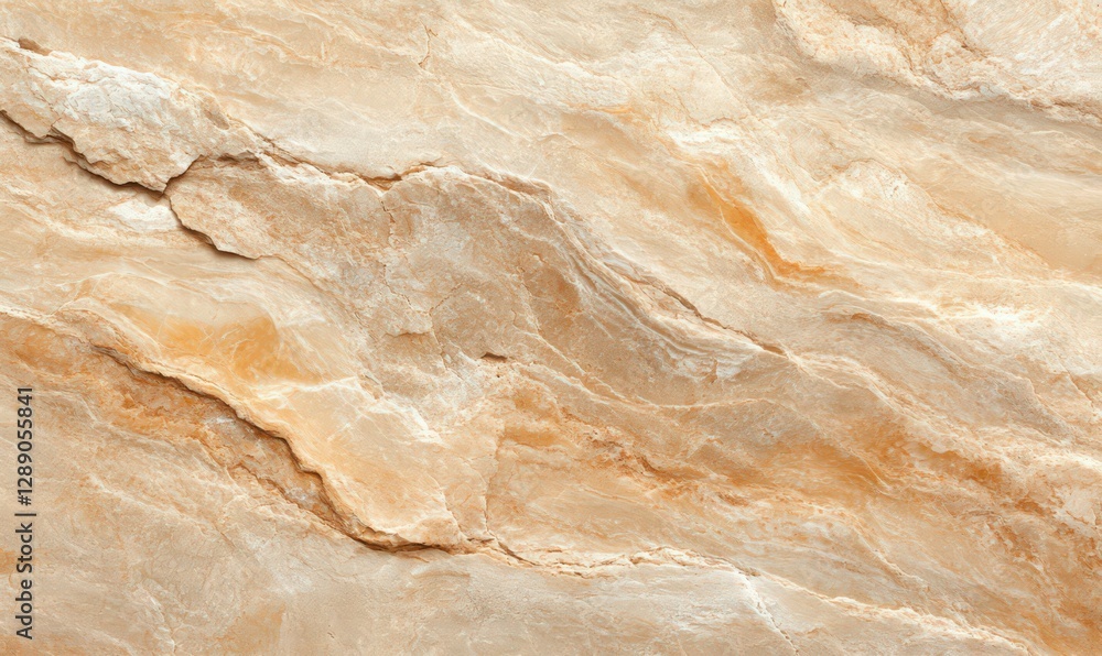 Beige and light brown marble texture with wavy patterns and subtle color variations. The image shows a close-up view of the stone's surface Beige and light brown marble texture with wavy patterns and subtle color variations. The image shows a close-up view of the stone's surface
