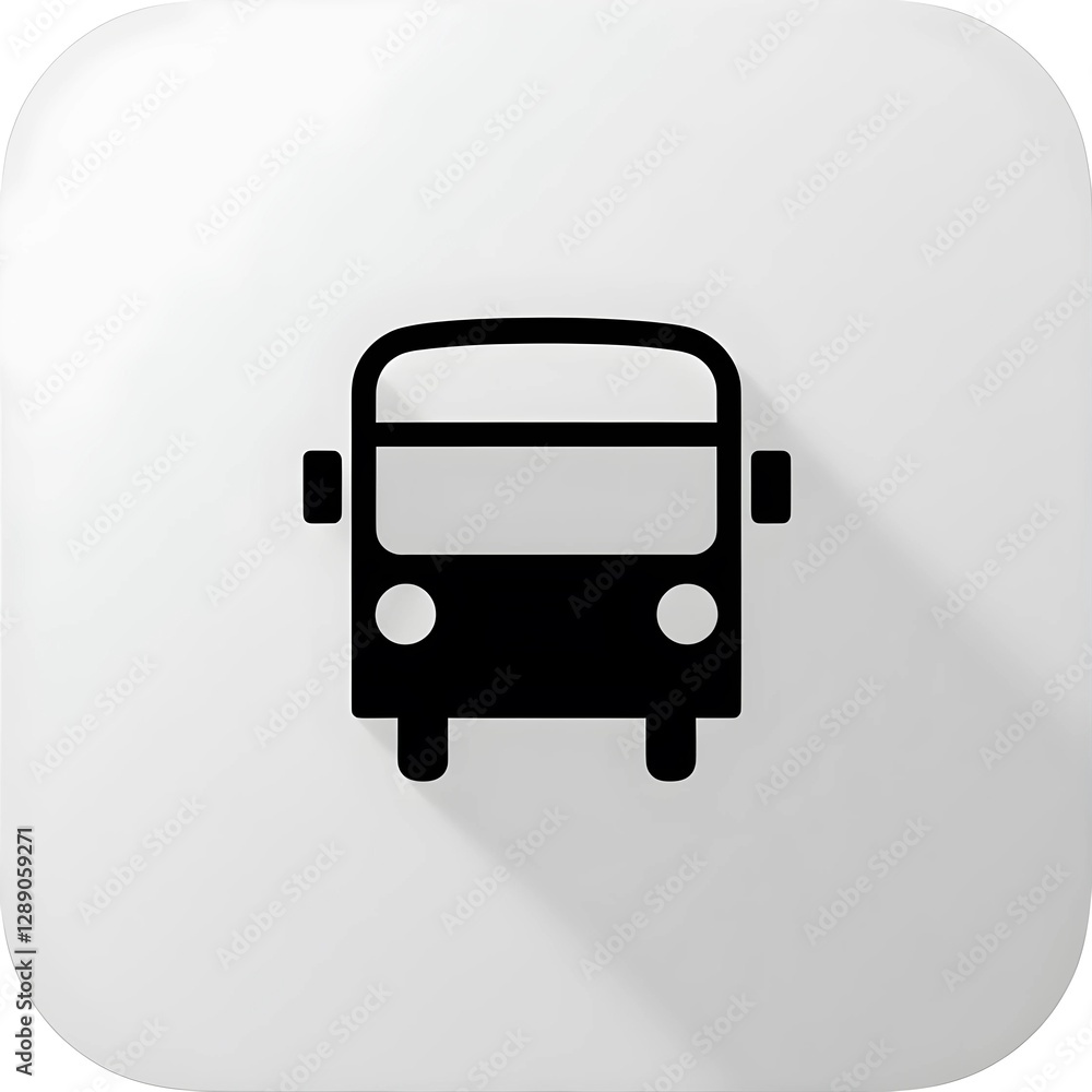 bus icon, isolated on white background flat vector illustration. bus icon, isolated on white background flat vector illustration.