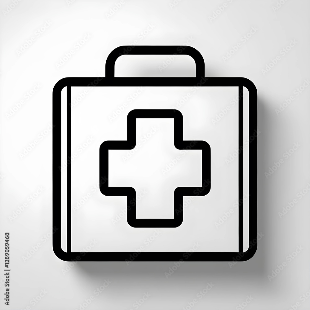 first aid icon icon, isolated on white background flat vector illustration. first aid icon icon, isolated on white background flat vector illustration.