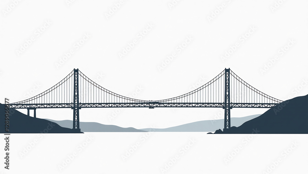 Fototapeta premium Mid-Hudson Bridge Suspension Towers