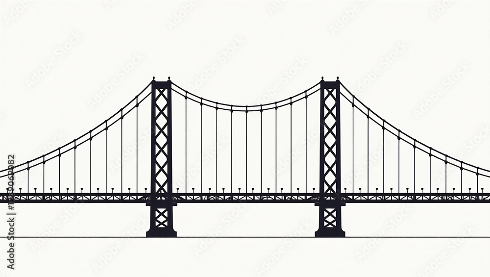 Fototapeta premium Williamsburg Bridge Lattice Towers