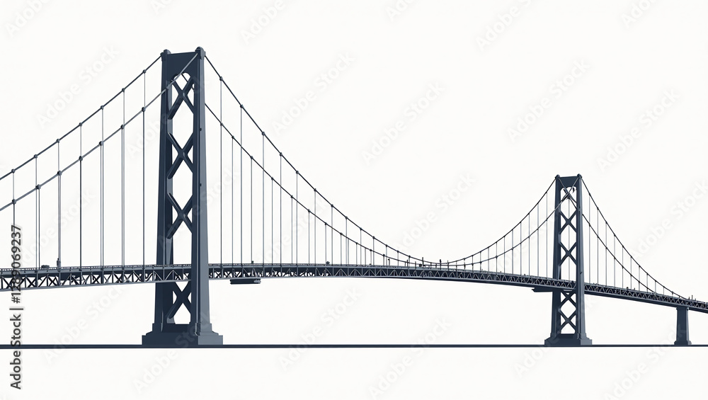 Obraz premium George Washington Bridge Towers