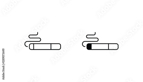 Smoking icon design with white background stock illustration