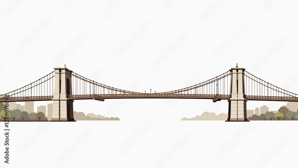 Obraz premium Brooklyn Bridge Stone Arches