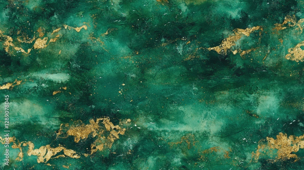 Fototapeta premium Elegant Green and Gold Abstract Background for Creative Projects