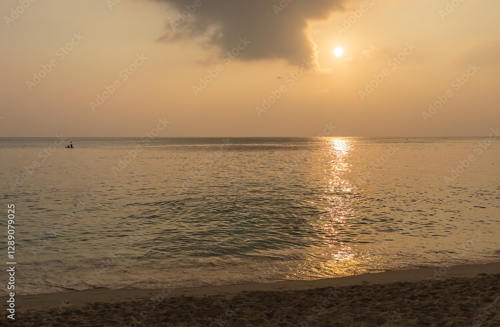 Sunset on the Indian Ocean coast Sunset on the Indian Ocean coast