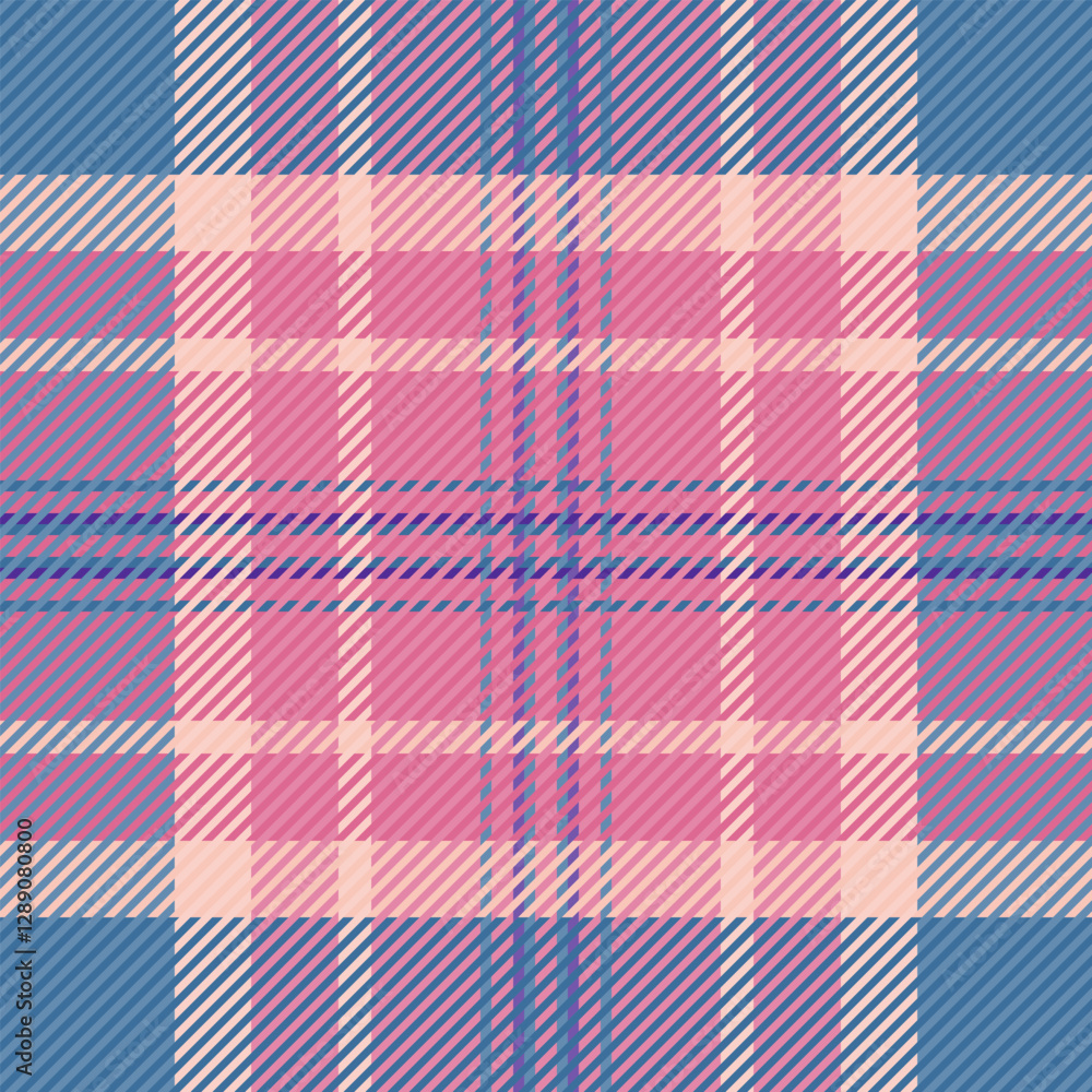 Pretty pink and blue plaid pattern. Perfect for textile design, fashion, or website backgrounds. This charming, soft textile design evokes feelings of warmth and comfort. Pretty pink and blue plaid pattern. Perfect for textile design, fashion, or website backgrounds. This charming, soft textile design evokes feelings of warmth and comfort.