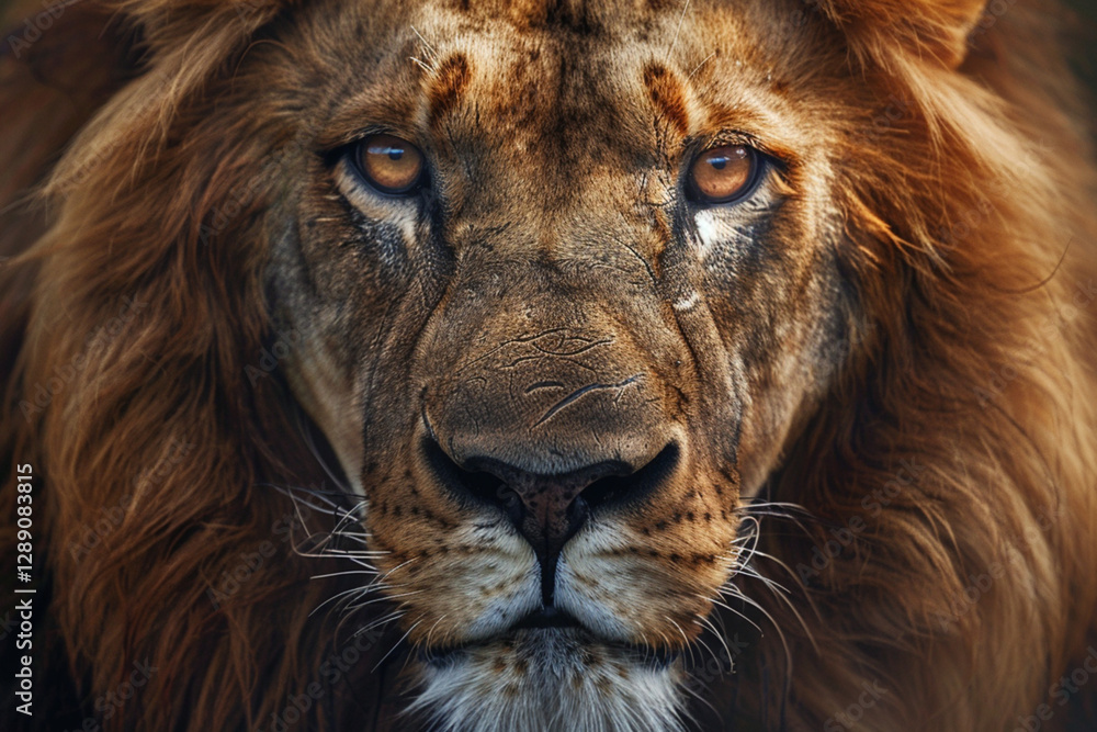 Naklejka premium portrait of a lion