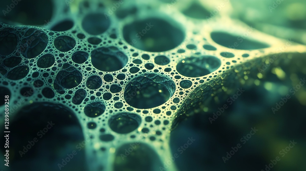 An abstract close-up of a bubble structure, featuring intricate details and patterns. Ideal for projects related to science, technology, and nature. An abstract close-up of a bubble structure, featuring intricate details and patterns. Ideal for projects related to science, technology, and nature.